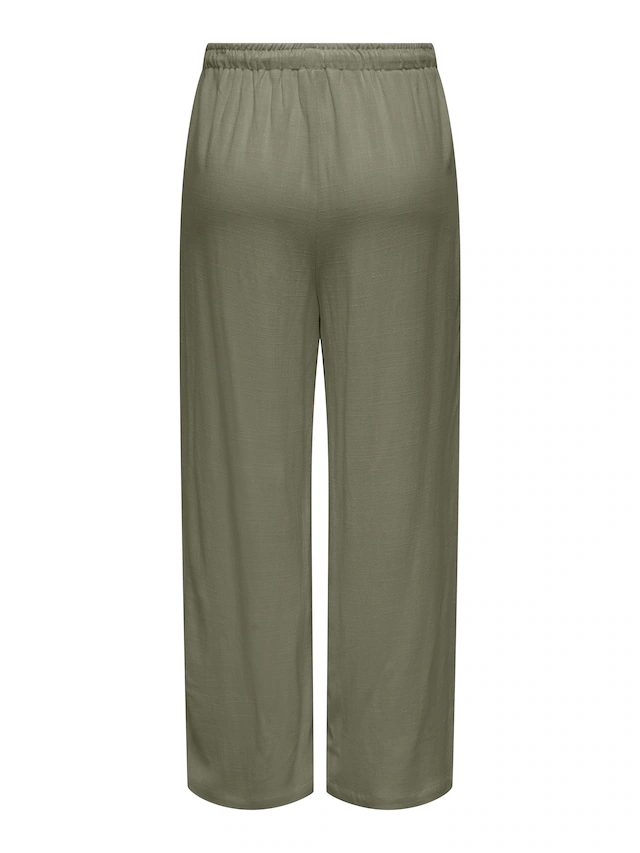ONLY Schlupfhose »ONLSIESTA MW PULL-UP LINEN BL PNT NOOS« Viskosemischung