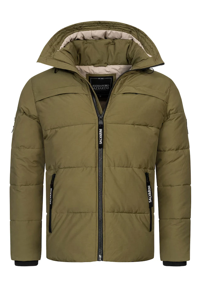 Alessandro Salvarini Winterjacke »ASDiego« mit extra hohem Kragen und vielen Taschen