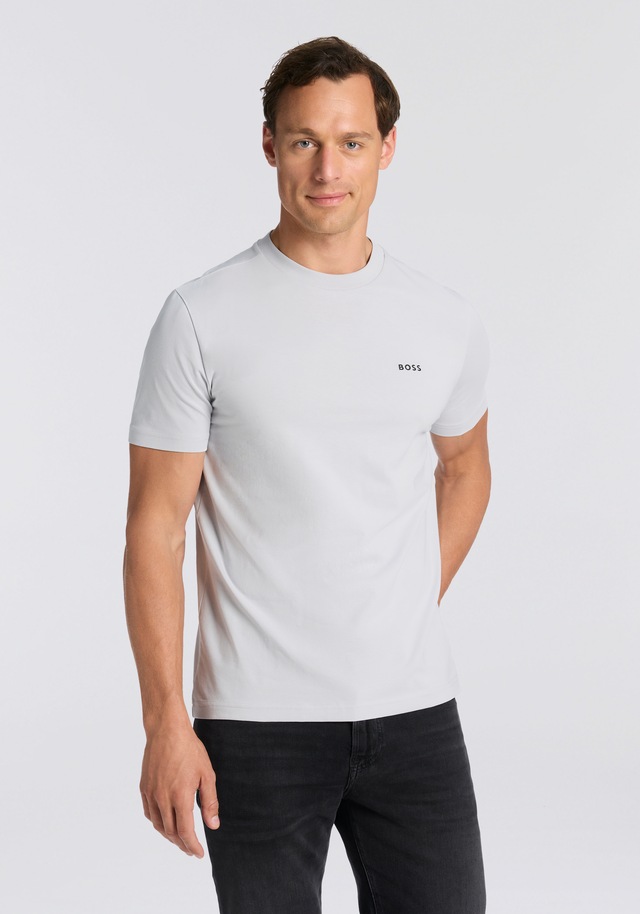 BOSS GREEN »Tee Regular Fit« Stretch Jersey Cotton, Logo on Chest, Rundhals