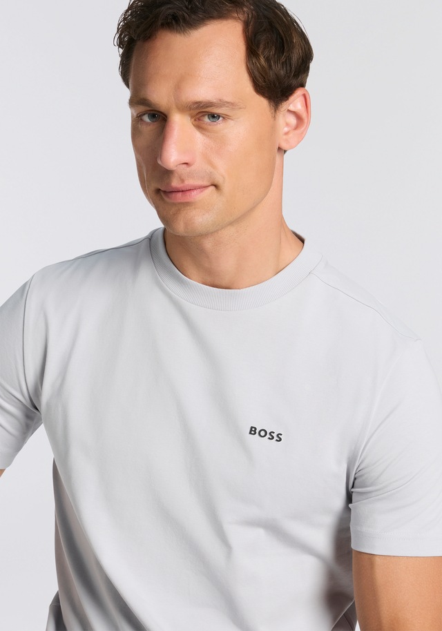 BOSS GREEN »Tee Regular Fit« Stretch Jersey Cotton, Logo on Chest, Rundhals