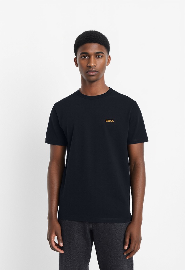 BOSS GREEN »Tee Regular Fit« Stretch Jersey Cotton, Logo on Chest, Rundhals