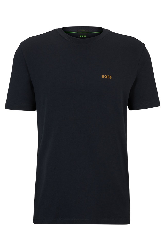 BOSS GREEN »Tee Regular Fit« Stretch Jersey Cotton, Logo on Chest, Rundhals