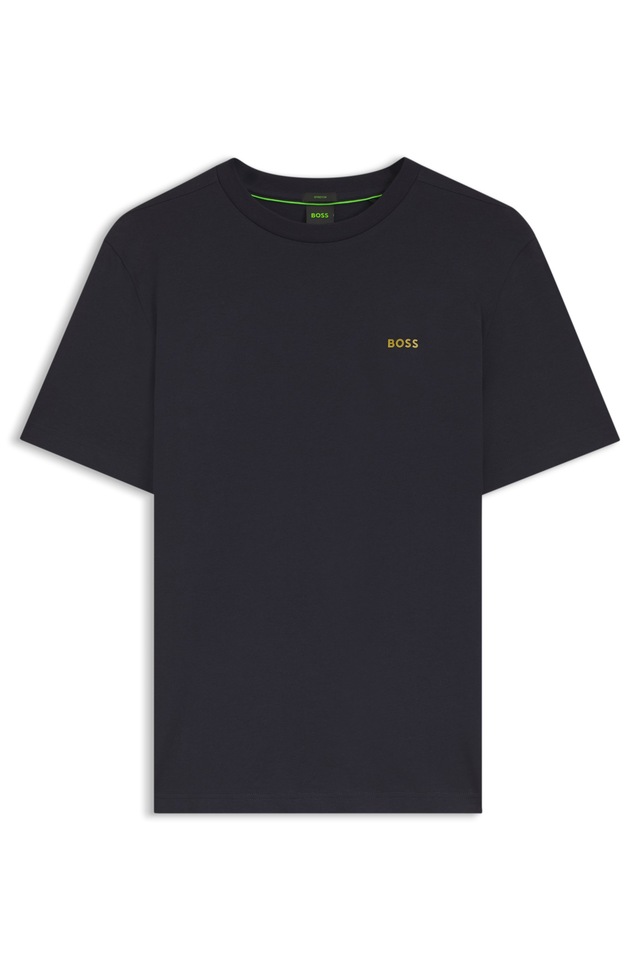 BOSS GREEN »Tee Regular Fit« Stretch Jersey Cotton, Logo on Chest, Rundhals