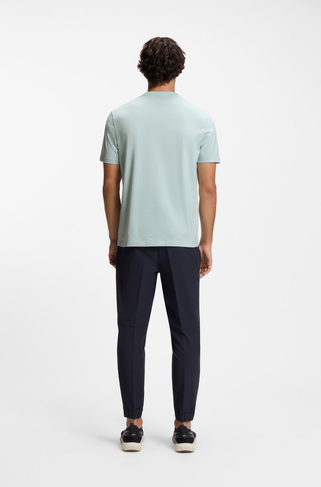 BOSS GREEN »Tee Regular Fit« Stretch Jersey Cotton, Logo on Chest, Rundhals