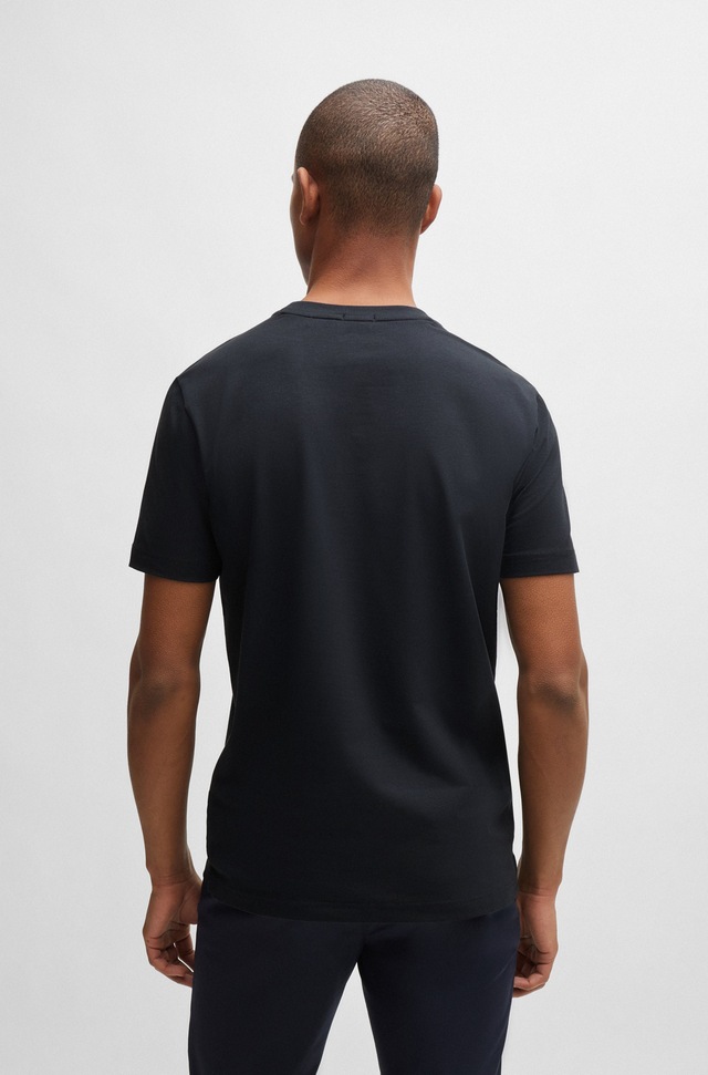 BOSS GREEN »Tee Regular Fit« Stretch Jersey Cotton, Logo on Chest, Rundhals