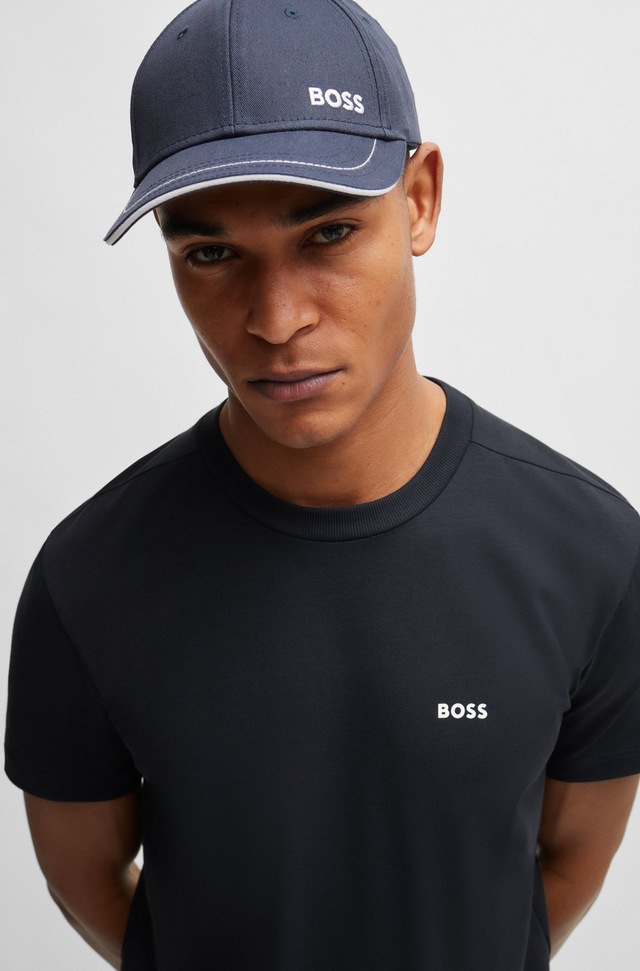 BOSS GREEN »Tee Regular Fit« Stretch Jersey Cotton, Logo on Chest, Rundhals