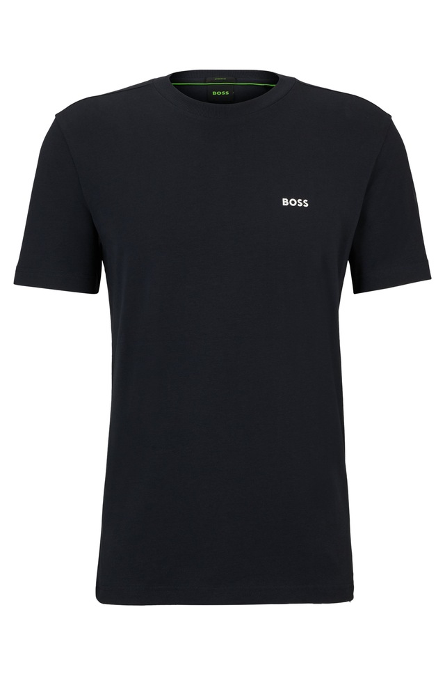 BOSS GREEN »Tee Regular Fit« Stretch Jersey Cotton, Logo on Chest, Rundhals