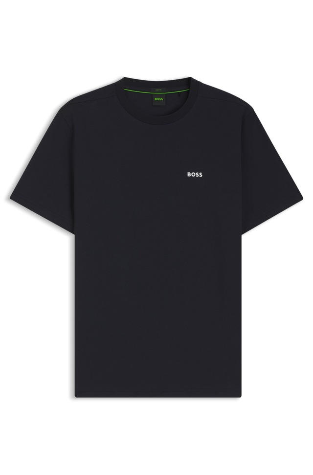 BOSS GREEN »Tee Regular Fit« Stretch Jersey Cotton, Logo on Chest, Rundhals