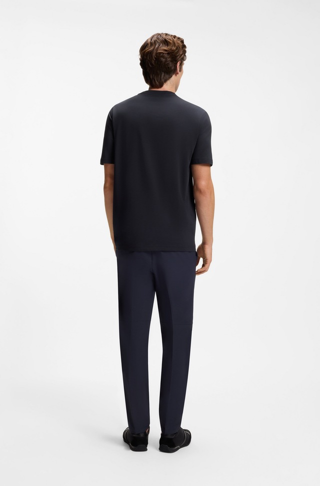 BOSS GREEN »Tee Regular Fit« Stretch Jersey Cotton, Logo on Chest, Rundhals