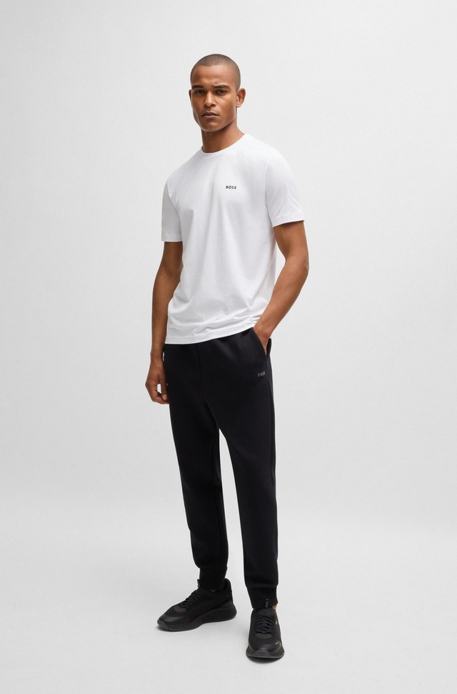 BOSS GREEN »Tee Regular Fit« Stretch Jersey Cotton, Logo on Chest, Rundhals