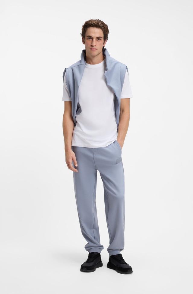 BOSS GREEN »Tee Regular Fit« Stretch Jersey Cotton, Logo on Chest, Rundhals
