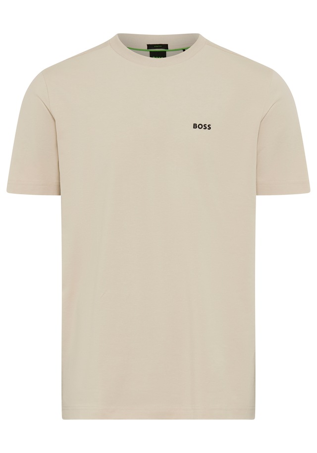 BOSS GREEN »Tee Regular Fit« Stretch Jersey Cotton, Logo on Chest, Rundhals