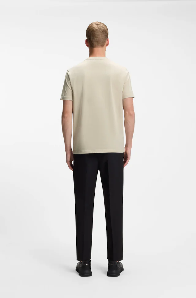 BOSS GREEN »Tee Regular Fit« Stretch Jersey Cotton, Logo on Chest, Rundhals
