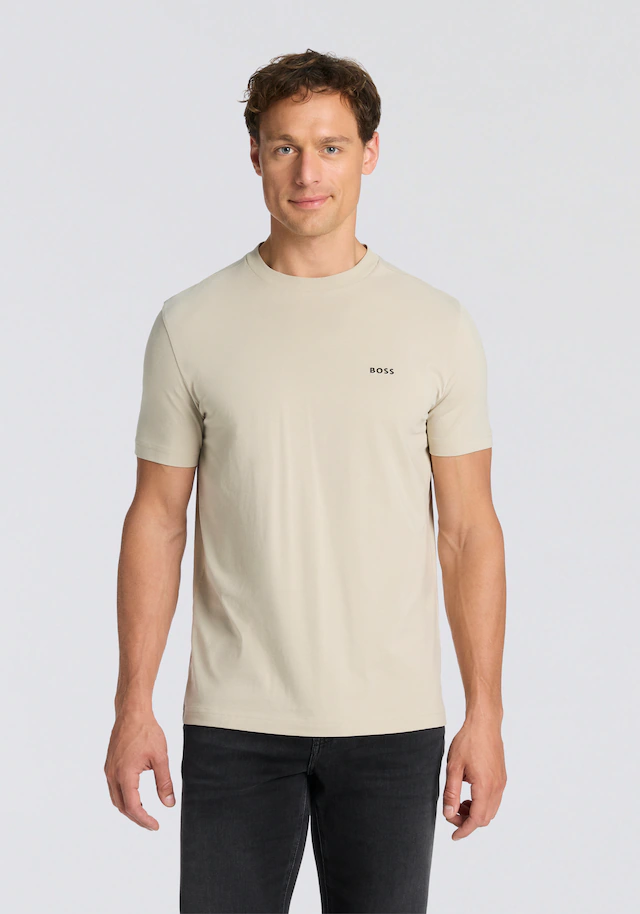 BOSS GREEN »Tee Regular Fit« Stretch Jersey Cotton, Logo on Chest, Rundhals