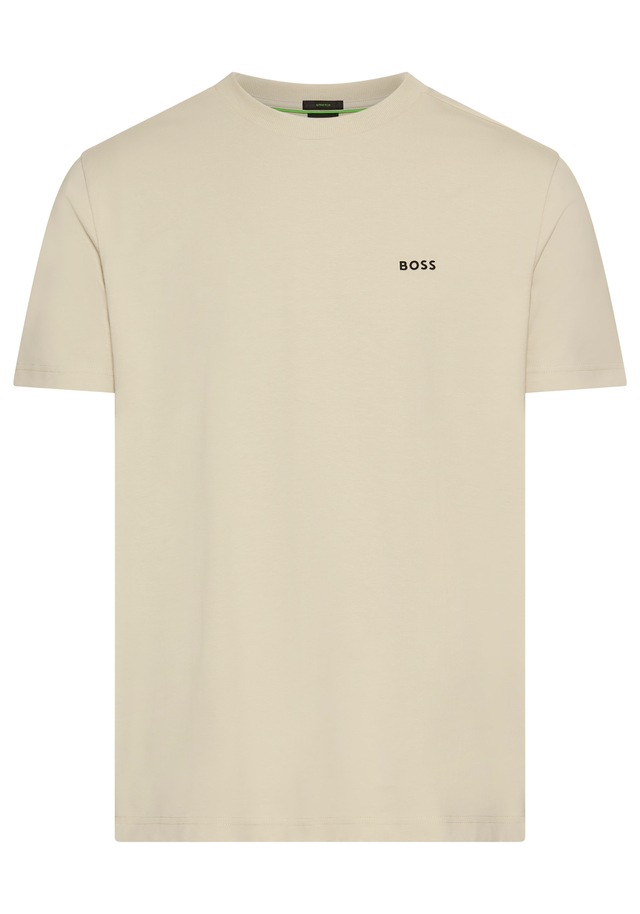 BOSS GREEN »Tee Regular Fit« Stretch Jersey Cotton, Logo on Chest, Rundhals