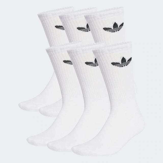 adidas Originals Sportsocken »TREFOIL CUSHION CREW, 6 PAAR« 6 Paar tlg. für Erwachsene, im praktischen 6er-Pack, mit Trefoil Logo