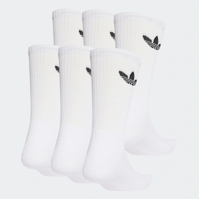 adidas Originals Sportsocken »TREFOIL CUSHION CREW, 6 PAAR« 6 Paar tlg. für Erwachsene, im praktischen 6er-Pack, mit Trefoil Logo