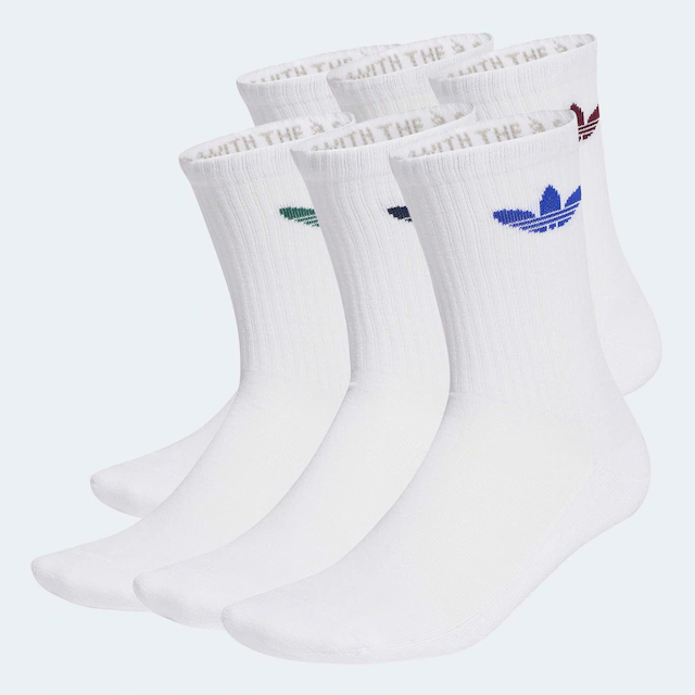 adidas Originals Sportsocken »TREFOIL CUSHION CREW, 6 PAAR« 6 Paar tlg. für Erwachsene, im praktischen 6er-Pack, mit Trefoil Logo