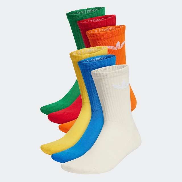 adidas Originals Sportsocken »TREFOIL CUSHION CREW, 6 PAAR« 6 Paar tlg. für Erwachsene, im praktischen 6er-Pack, mit Trefoil Logo