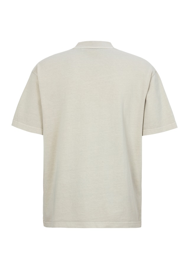 BOSS ORANGE T-Shirt »Te Dye Relaxed Fit« 100% Cotton Jersey Mock Neck Logo Centered