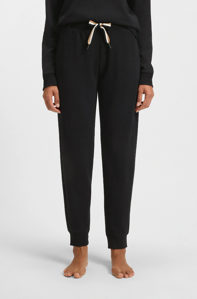 BOSS Relaxhose »CP Stripe_Pants Cuff« mit kontrastfarbener Kordel