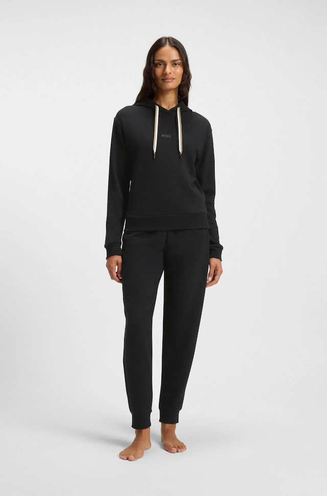 BOSS Relaxhose »CP Stripe_Pants Cuff« mit kontrastfarbener Kordel