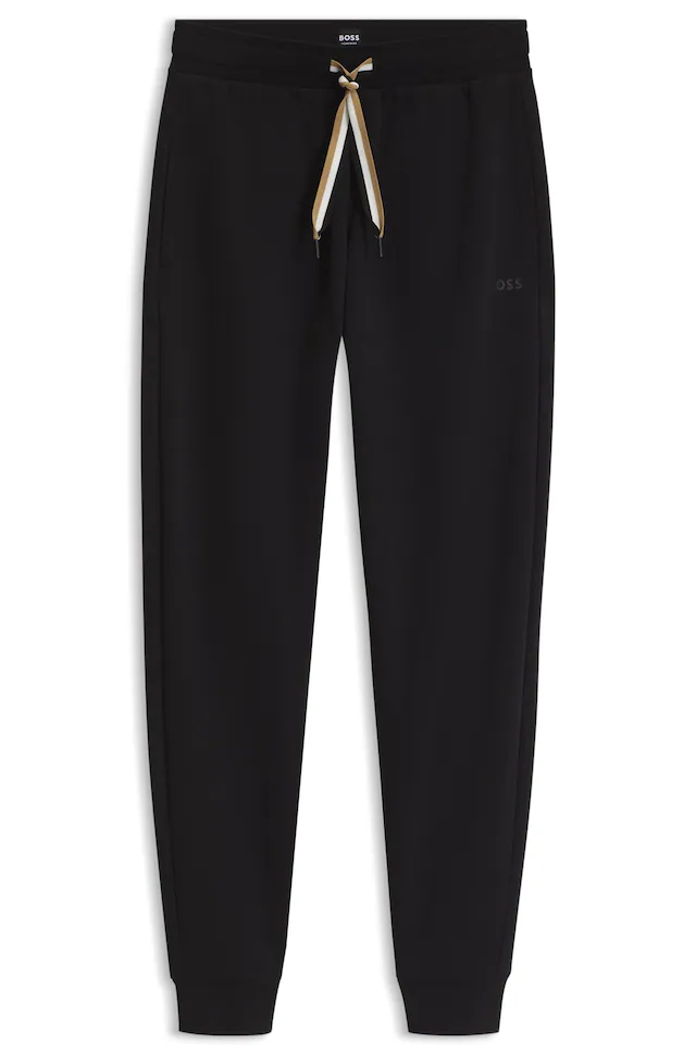 BOSS Relaxhose »CP Stripe_Pants Cuff« mit kontrastfarbener Kordel