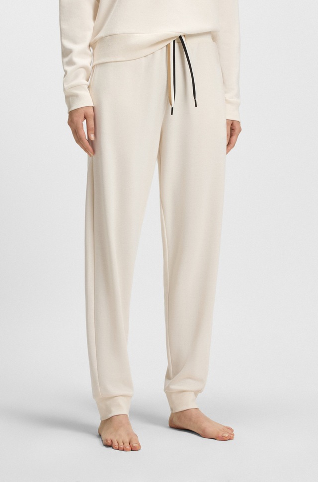 BOSS Relaxhose »CP Stripe_Pants Cuff« mit kontrastfarbener Kordel
