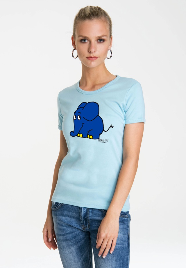 LOGOSHIRT T-Shirt »Sendung mit der Maus - Elefant« mit coolem Print