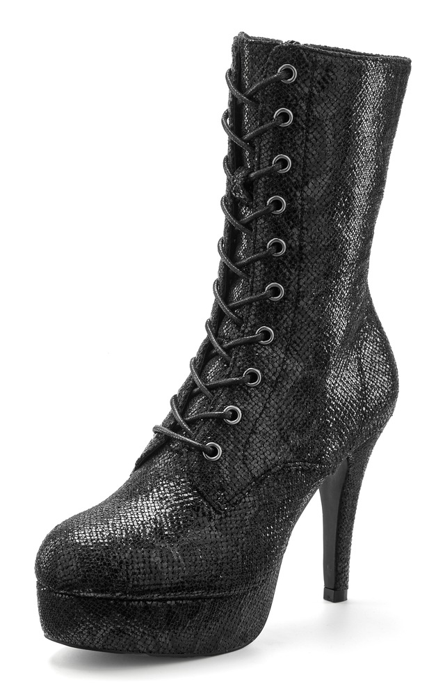 LASCANA Belle Affaire Schnürstiefelette »Stiefel« , High-Heel-Boots mit Plateauabsatz
