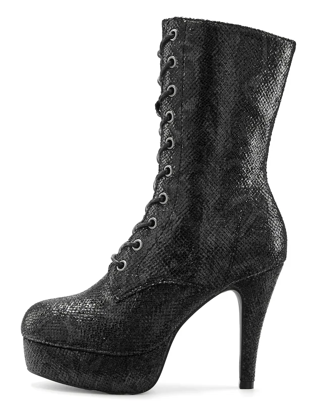 LASCANA Belle Affaire Schnürstiefelette »Stiefel« , High-Heel-Boots mit Plateauabsatz