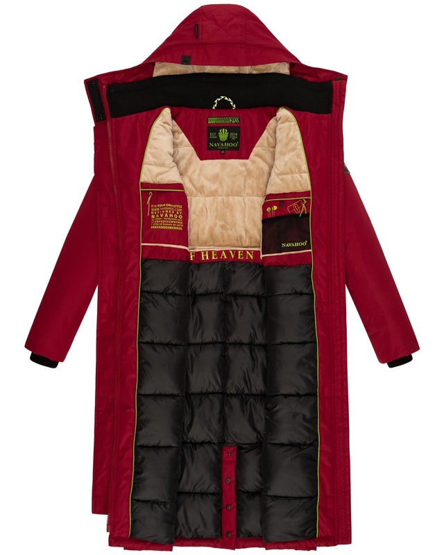 Navahoo Wintermantel »Hokulanii« Langer Winter Damenmantel mit Taillengürtel