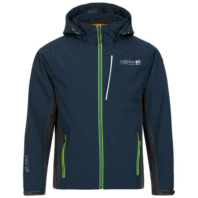 DEPROC Active Softshelljacke »NUNAVUT MEN II« mit Kapuze auch in Großen Größen erhältlich