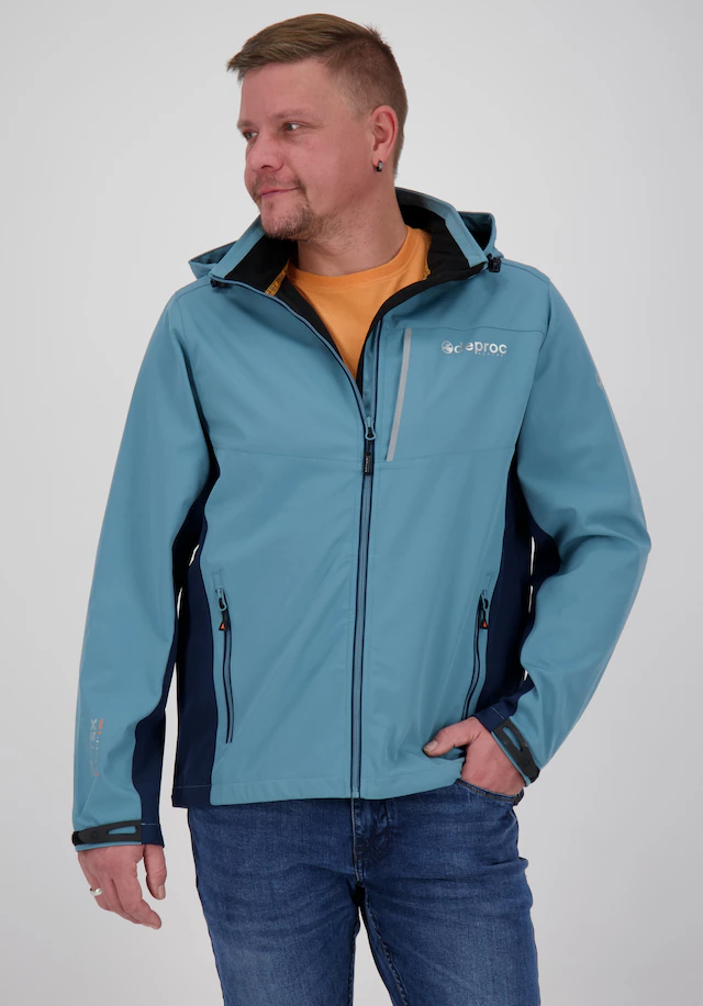 DEPROC Active Softshelljacke »NUNAVUT MEN II« mit Kapuze auch in Großen Größen erhältlich