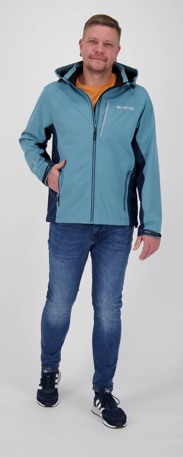 DEPROC Active Softshelljacke »NUNAVUT MEN II« mit Kapuze auch in Großen Größen erhältlich