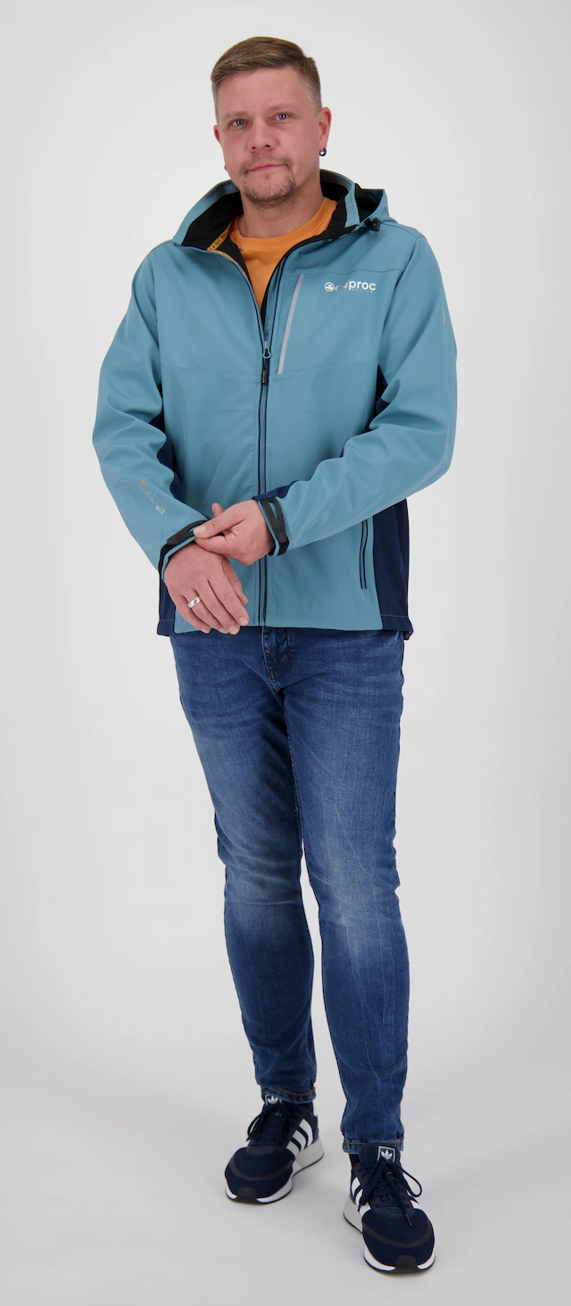 DEPROC Active Softshelljacke »NUNAVUT MEN II« mit Kapuze auch in Großen Größen erhältlich