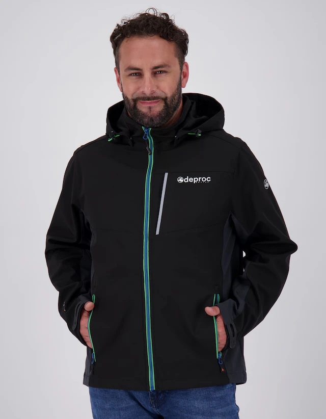 DEPROC Active Softshelljacke »NUNAVUT MEN II« mit Kapuze auch in Großen Größen erhältlich