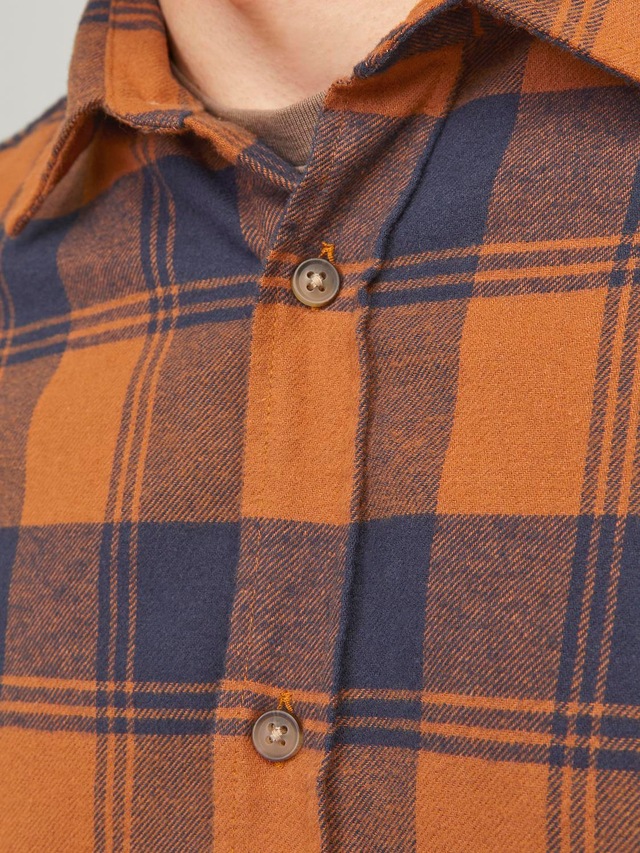 Jack & Jones Langarmhemd »JJJOSHUA FALL BUFFALO SHIRT LS«