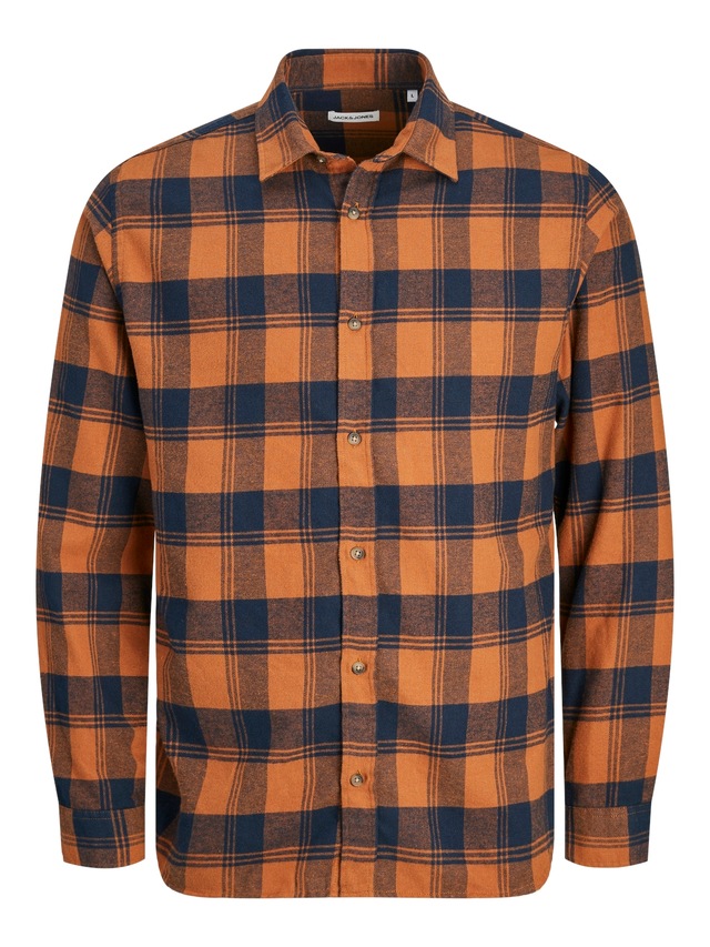 Jack & Jones Langarmhemd »JJJOSHUA FALL BUFFALO SHIRT LS«