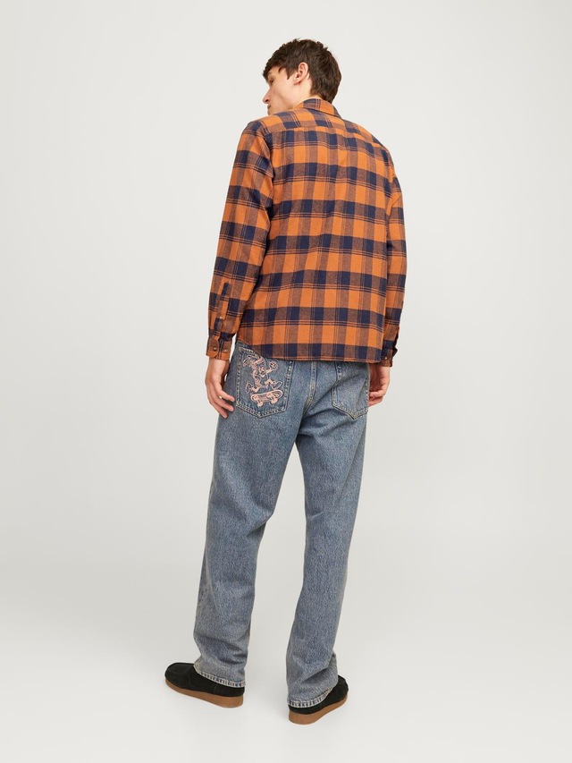 Jack & Jones Langarmhemd »JJJOSHUA FALL BUFFALO SHIRT LS«