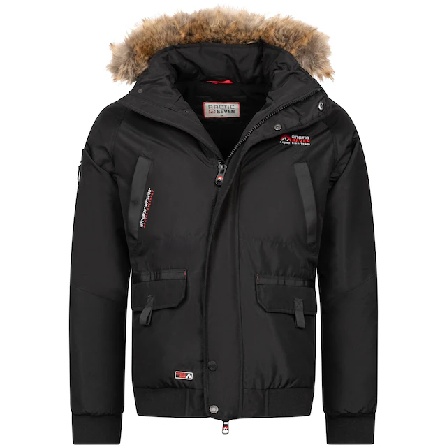 Arctic Seven Winterjacke »ASArthuro« mit abnehmbarer Kapuze und abnehmbarem Kunstfell