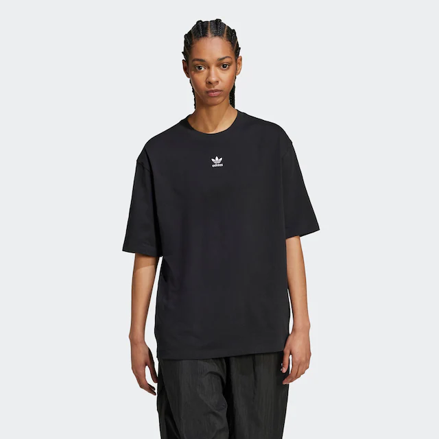 adidas Originals T-Shirt »ESSENTIALS BOYFRIEND« sportlicher Stil, Kurzarm, aus Baumwolljersey