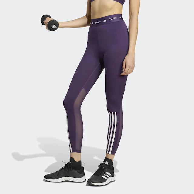 adidas Performance Trainingstights »TECHFIT 3-STREIFEN 7/8-LEGGINGS« mit Climacool® Technologie, in 7/8-Länge, eng anliegende Passform
