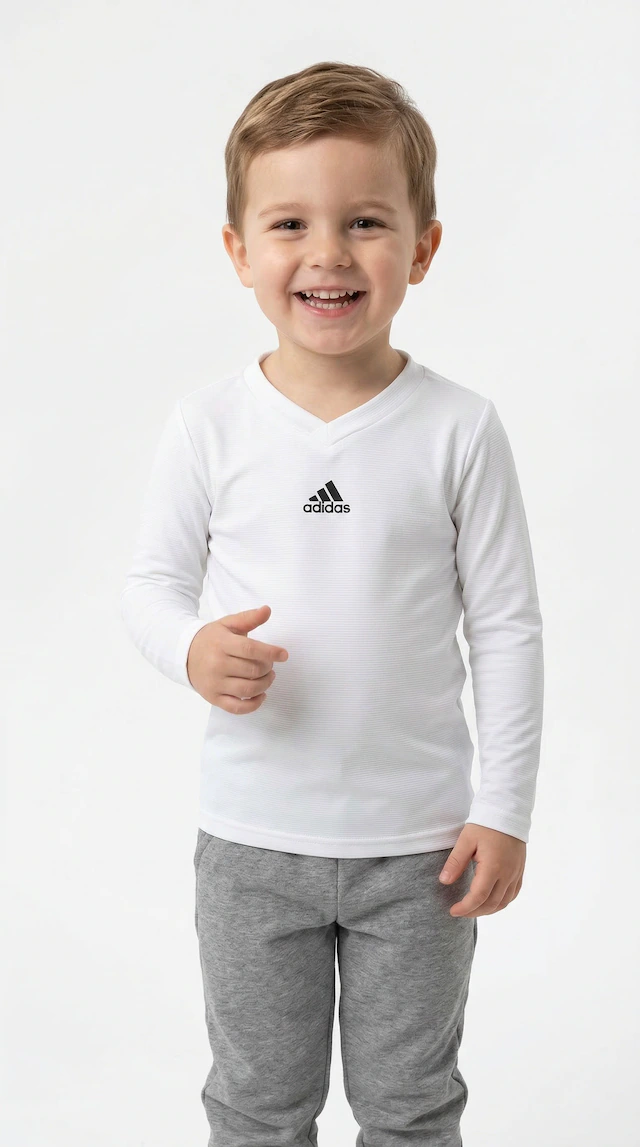 adidas Performance Langarmshirt »TEAM BASE LONGSLEEVE« für Kinder, mit V-Ausschnitt, ohne Verschluss, normale Länge