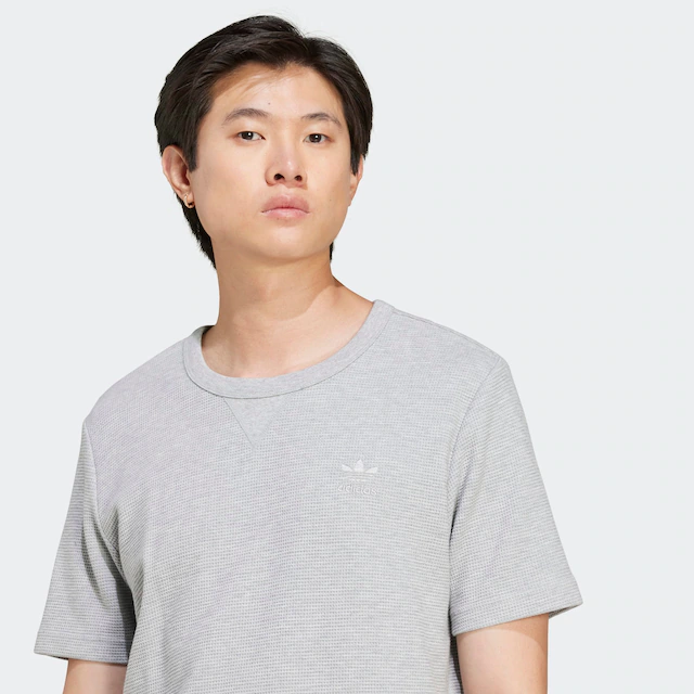 adidas Originals T-Shirt »TREFOIL ESSENTIALS WAFFLE« sportlicher Stil, reguläre Passform, für Laufen, mit Waffelstruktur