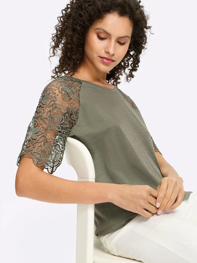 heine Spitzenshirt »Shirt« 1 tlg.