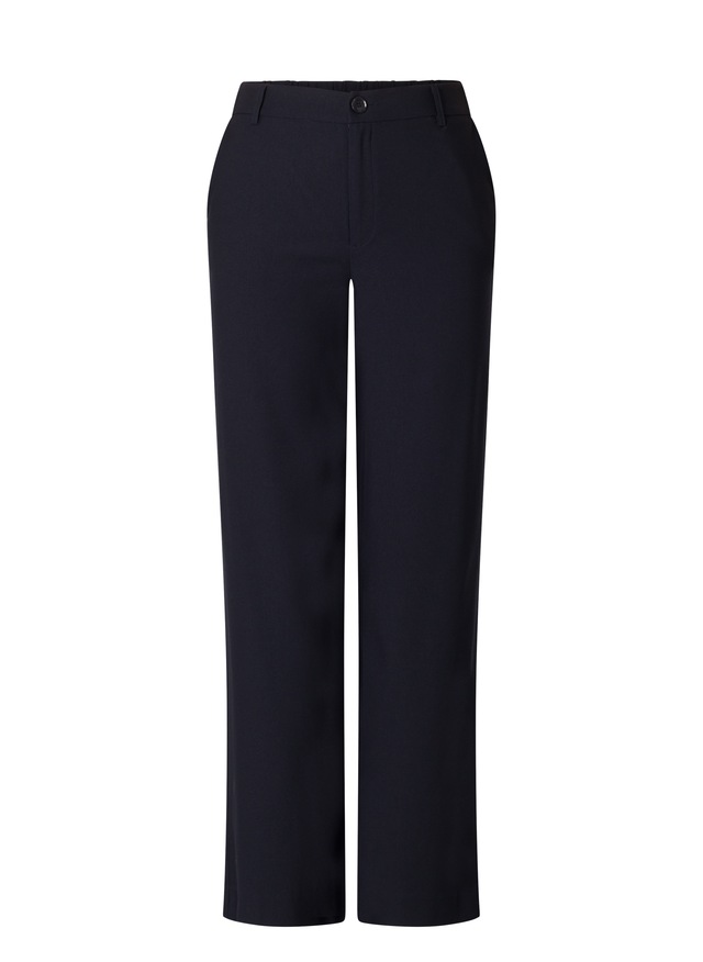Base Level Curvy Stoffhose Sommerhose mit Schlag und Viskose