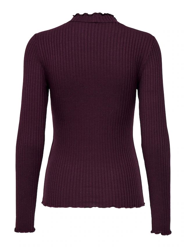 JDY Langarmbluse »JDYFRANSISKA L/S HIGHNECK TOP JRS NOOS« Viskosemischung, slim fit