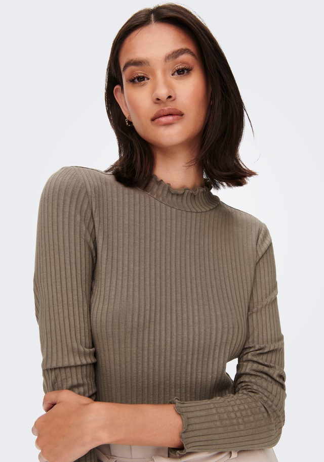 JDY Langarmbluse »JDYFRANSISKA L/S HIGHNECK TOP JRS NOOS« Viskosemischung, slim fit