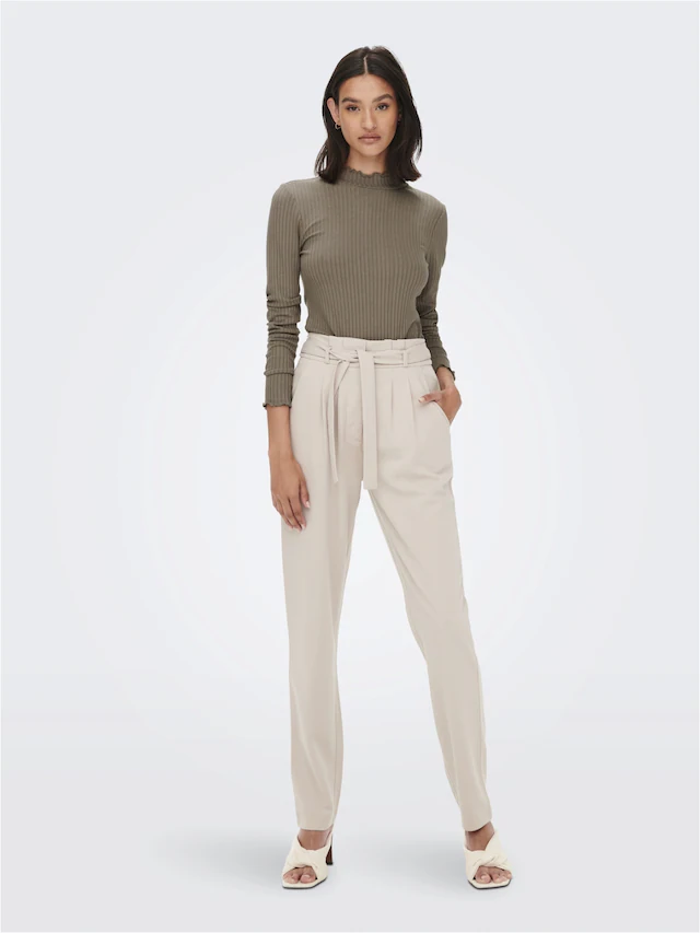 JDY Langarmbluse »JDYFRANSISKA L/S HIGHNECK TOP JRS NOOS« Viskosemischung, slim fit